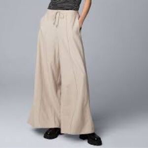 Simply Vera Vera Wang Cream Wide-Leg Pants